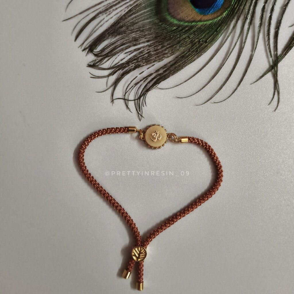 Om Bracelet Rakhi(Adjustable)