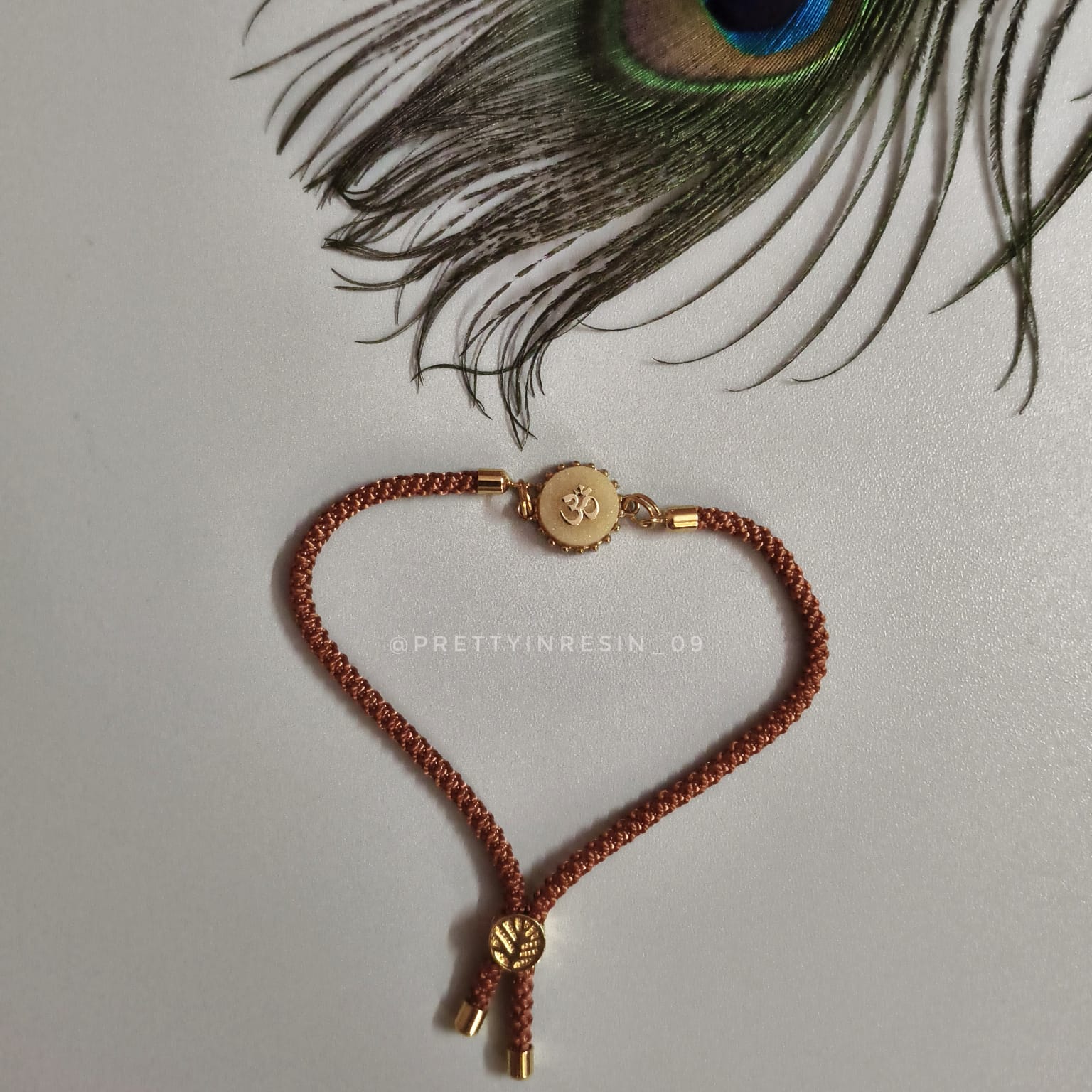 Om Bracelet Rakhi(Adjustable)