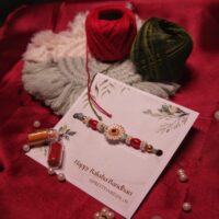 Rice-Moti & Rudraksh Rakhi