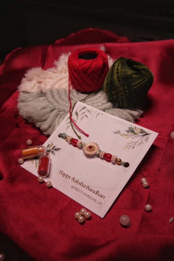 Rice-Moti & Rudraksh Rakhi